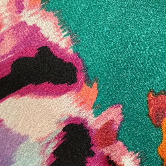 💜MISA Los Angeles💜Amalya ILyana Floral Ruffle Cinched Mini Dress - Picture 8 of 12